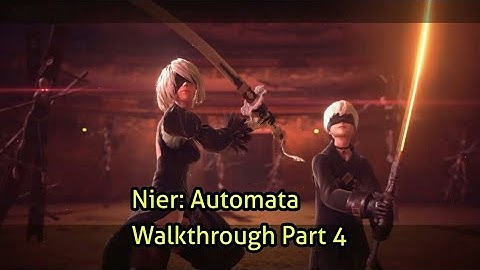 Nier: Automata 100%  Walkthrough Part 4 - Route A - Amusement Park and defeating Simone