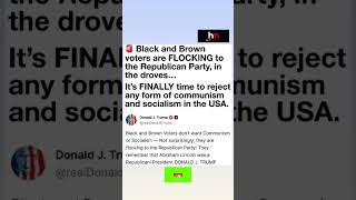 🚨 TRUMP: Black and Brown Voters Are FLOCKING to the Republican Party! #walkawayjoe #shorts