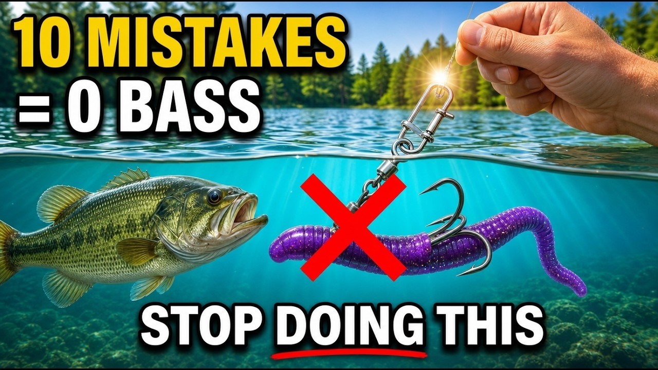 10 Beginner Bass Fishing Mistakes RUINING Your Chances