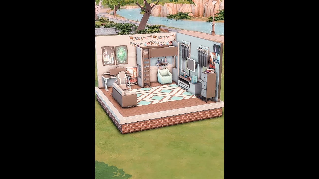 Sims 4 // Teen Bedroom: Gamer!