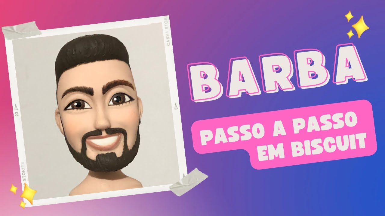 BARBA PARA ESCULTURAS EM BISCUIT- PASSO A PASSO