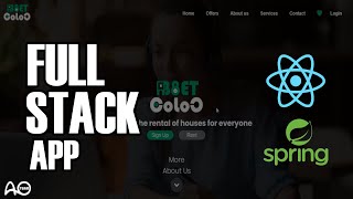 Spring-boot ReactJs Full stack ( collocates app ) application