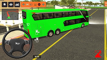 2025 new coach bus simulator 💥 || indonesia bus simulator part-5 #bus #game #simulator #comman  