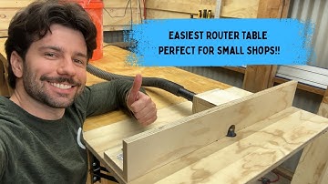 EASY Router Table that takes up ZERO space!! Perfect for small shops!