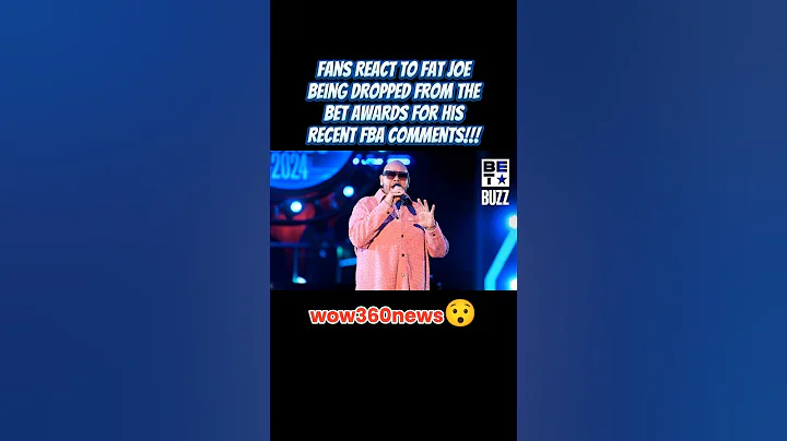 Fat Joe Gets DROPPED By The BET Awards After Dissing FBA'S😯 #fatjoe #betawards #wow360news #shorts