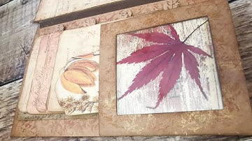 Altered File Folder - Woodland Autumn / Fall Themed - Part 5 - Junk Journal