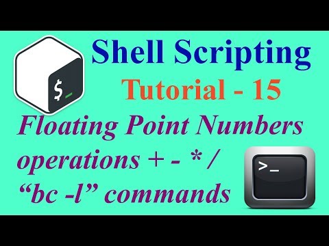 Shell Scripting Tutorial -15: Floating Point operation using bc Command | Som Tips