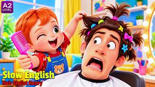 Henry Wanted to Be a Hair Stylist… Dad Became His FIRST Victim! 😂💇 | Easy English Listening (A2)