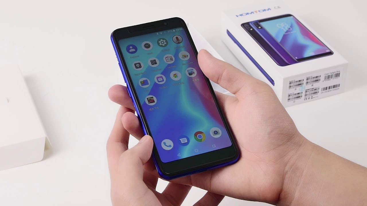 Unboxing HOMTOM C8 Smartphone 5.5