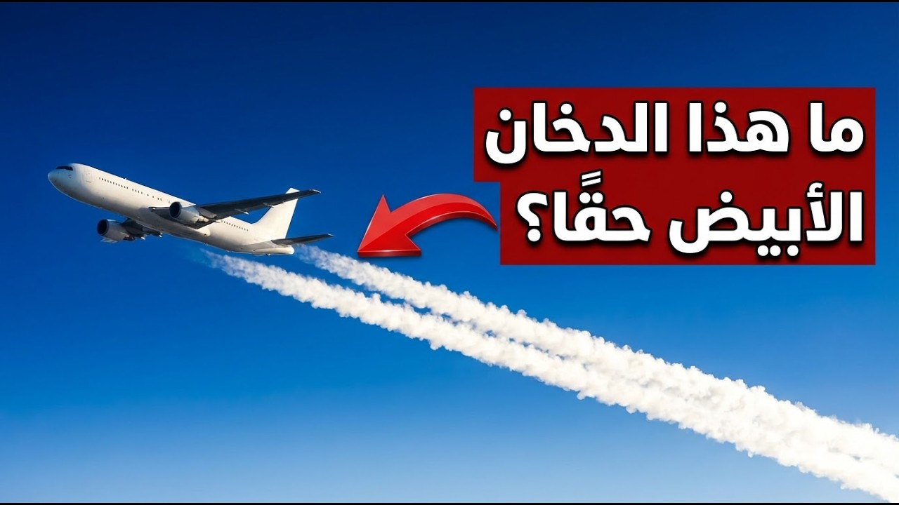 ما هذا الدخان الأبيض حقًا؟ اكتشف سر خطوط التكاثف للطائرات!