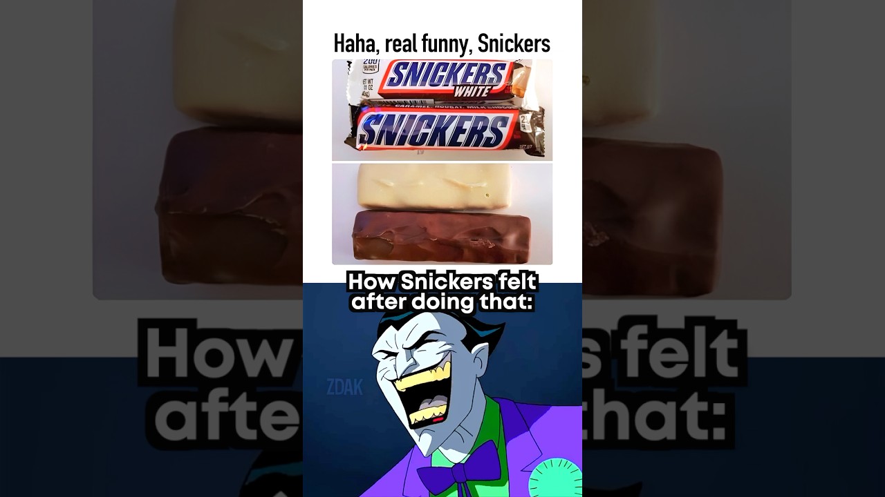 Normal Snickers vs white Snickers 💀