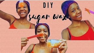 I tried the DIY SUGAR WAX(SHOCKING RESULTS)#sugarwaxrecipe #sugarwaxtutorial #sugarwaxhairremoval