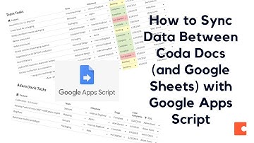 How to sync data between two Coda docs (and Google Sheets) using Google Apps Script Tutorial