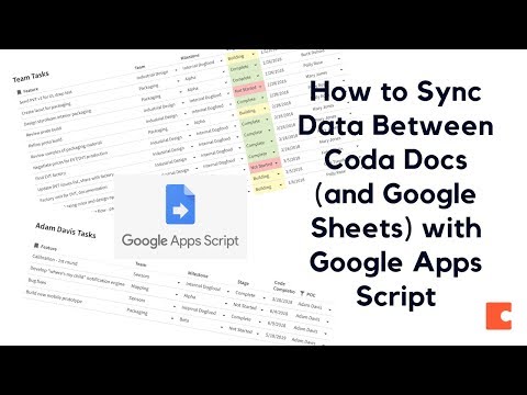 How to sync data between two Coda docs (and Google Sheets) using Google Apps Script Tutorial