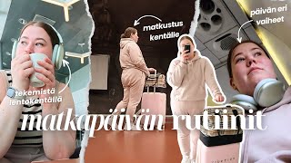 Matkapäivän Rutiinit Lentokentällä, Matkustuspäivän Vlogi
