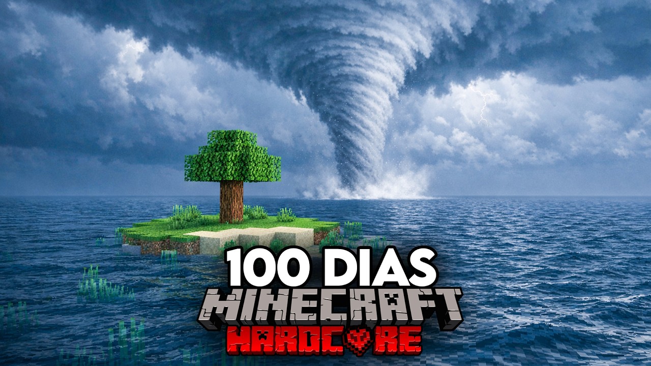 Sobreviví 100 Días en una Isla con Clima Realista en Minecraft Hardcore