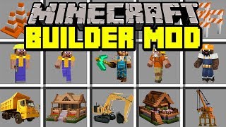 Minecraft BUILDER MOD! | CONSTRUCT GIANT CITIES AND BUILDINGS! | Modded Mini-Game screenshot 5
