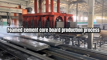 Foamed cement core board production process