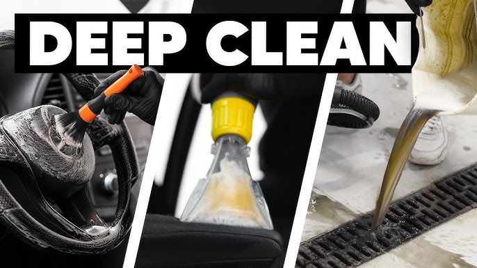 DEEP CLEAN INTERIOR SURFACES WITH NONSENSE SUPER CLEANER, odor, brush