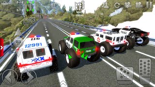 Offroad Outlaws Police Car, Amulance Dirt Car Extreme Off_Road - Android IOS Gameplay screenshot 3