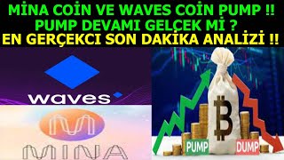 MİNA PROTOCOL COİN &amp; WAVES COİN DEVASA PUMP HAREKETİNDE !! EN GERÇEKCİ SON DAKİKA ANALİZİ !!