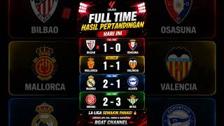 HASIL LALIGA TERBARU 🔥 FULL TIME HARI INI! #laliga #hasilbola #hasilpertandingan #shortsbola #fypシ
