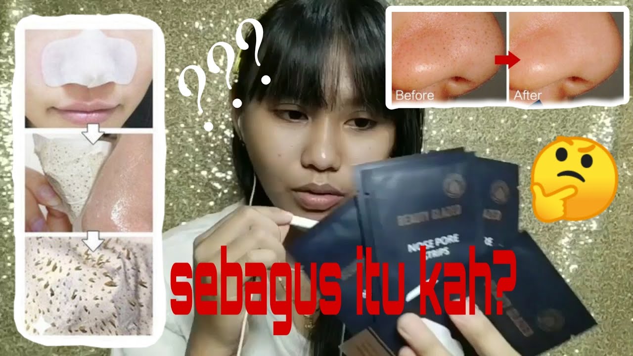 BEAUTY GLAZED NOSE PORE STRIPS REVIEW JUJUR!!! YouTube