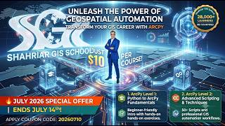 🔥 ArcPy Expert 2026 skill: Learn ArcPy now for $10. July 2026