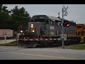QGRY 6904 with Nice P5 leads St. Lawrence &amp; Atlantic train #393 July 5th, 2022