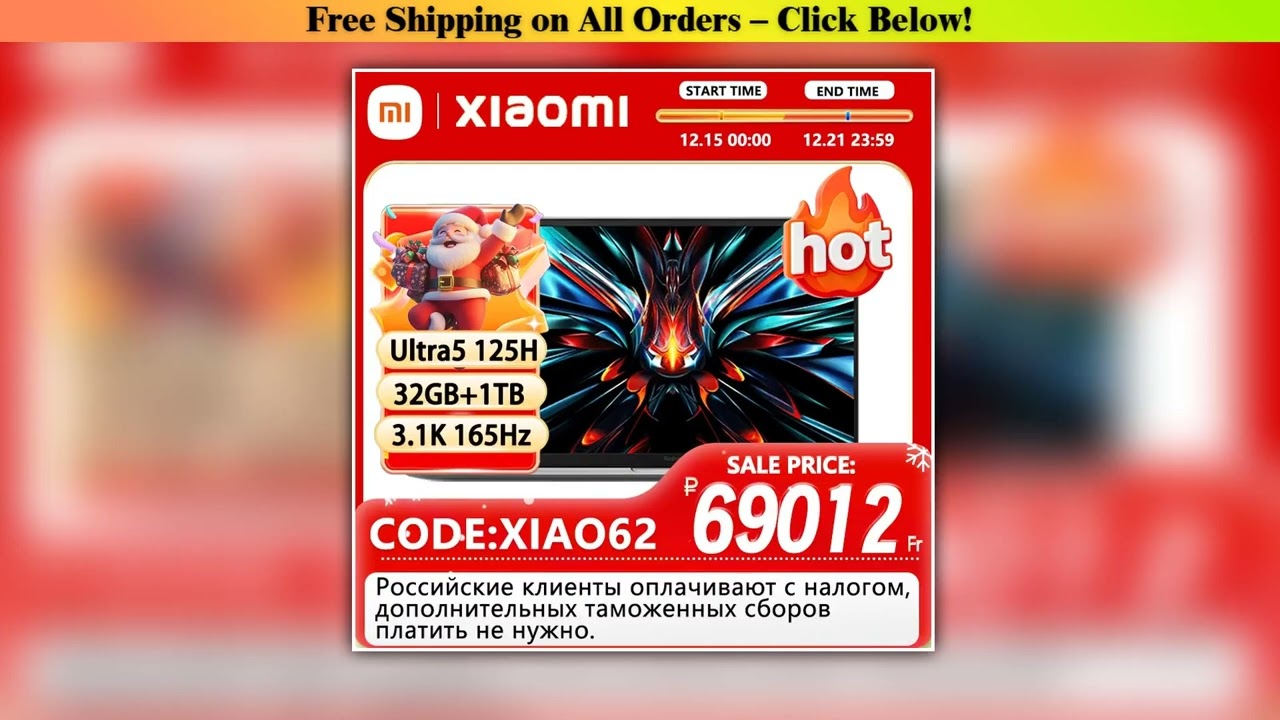 Russia WarehouseXiaomi Redmi Book Pro 16 2024 Ultra5 125H/Ultra7 155H 3.1K 165Hz Screen