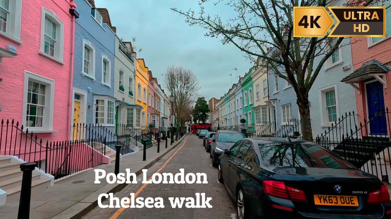 [4K] London 🇬🇧 Chelsea King's Road Saturday Walk | Sloane Square | Bywater street