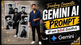 Boys Cinematic Movie Poster Photo Editing with Gemini AI Prompt 2026 Telugu 🔥 AI Cinematic Tutorial screenshot 5