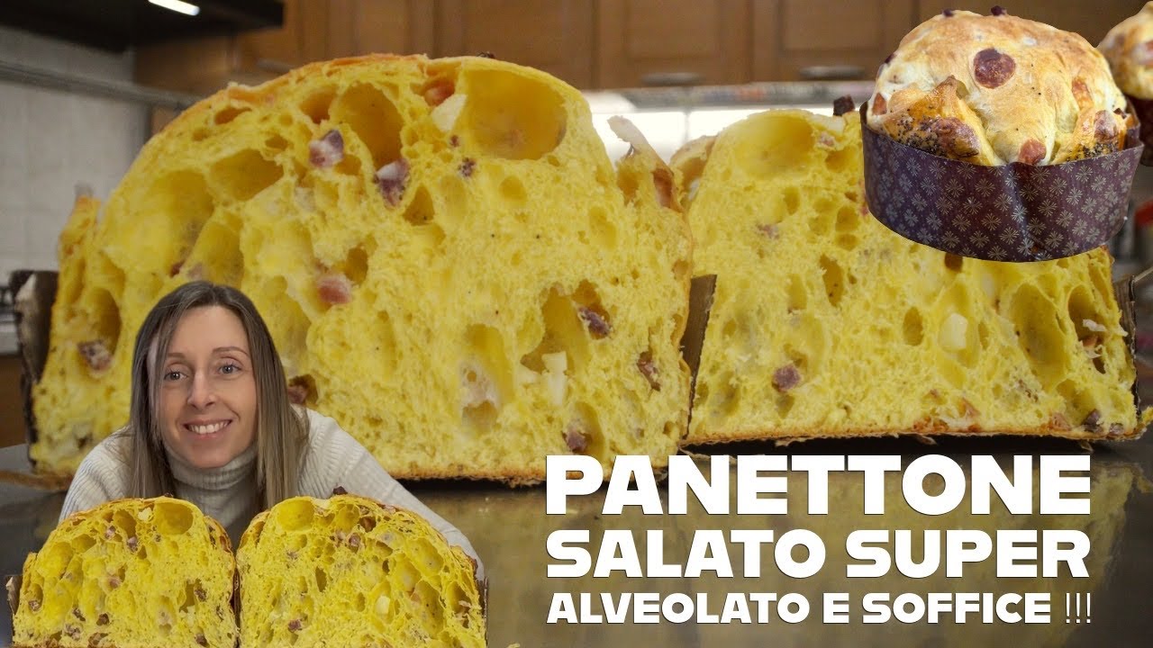 Panettone Salato moderno con lievito madre