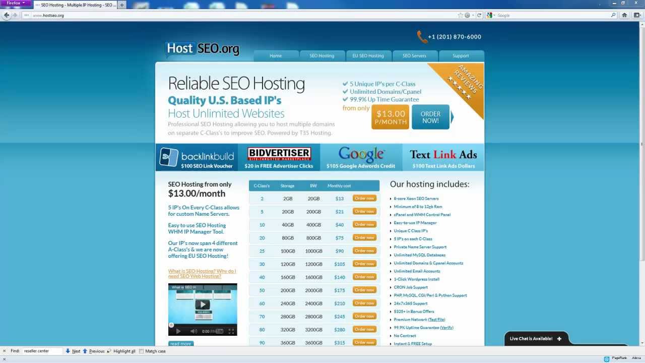 HostSEO SEO Hosting C-Class IP Manager Tutorial