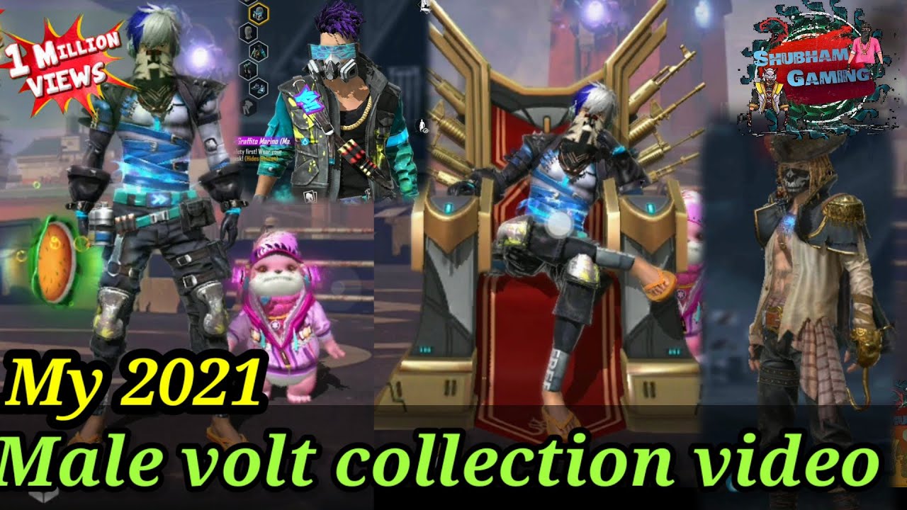 My 2021 Male Vault collection 😎 || Free Fire Collection Video Shubham Gaming
