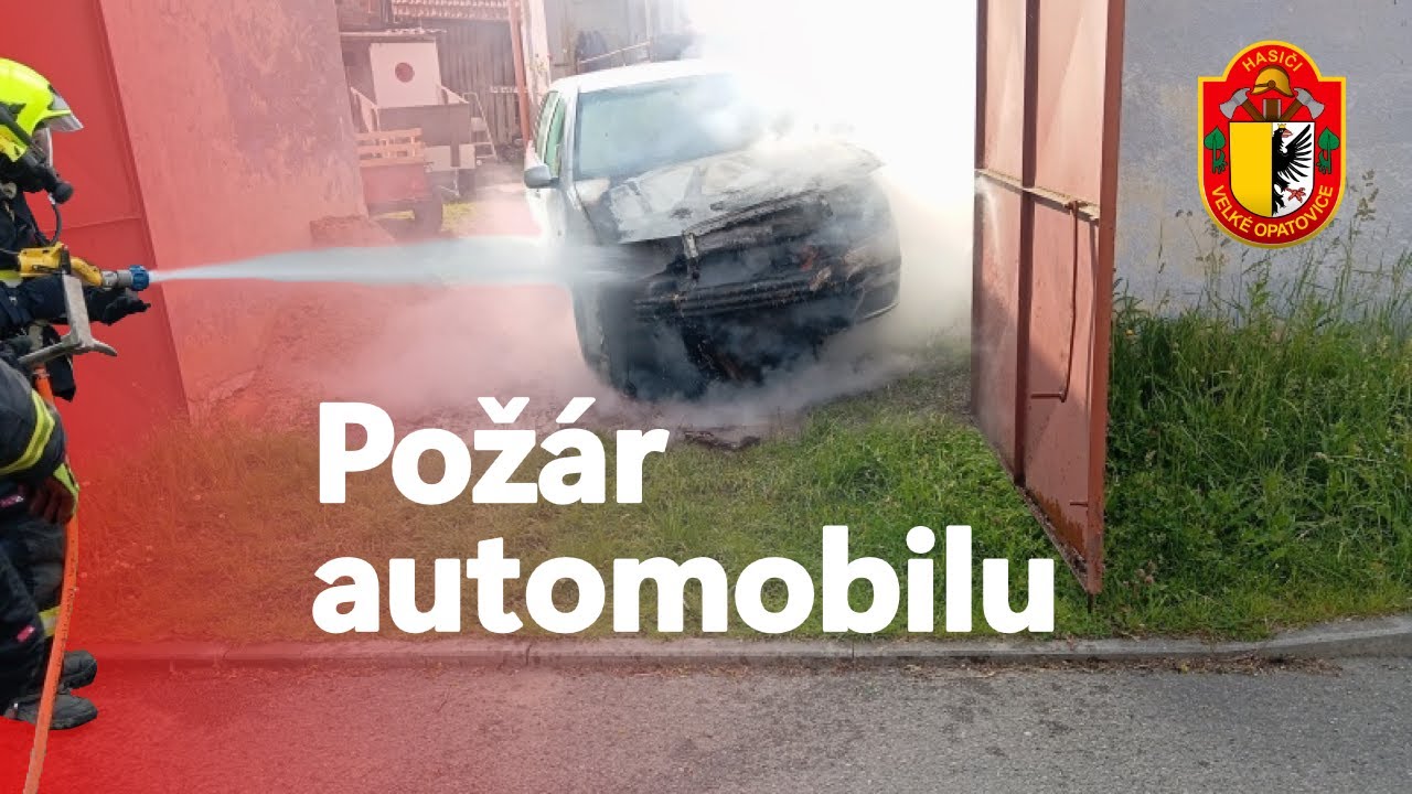 Požár automobilu • JSDH Velké Opatovice