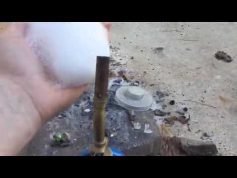Flammable gas bubbles