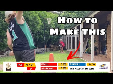 How to make a cricket scoreboard -