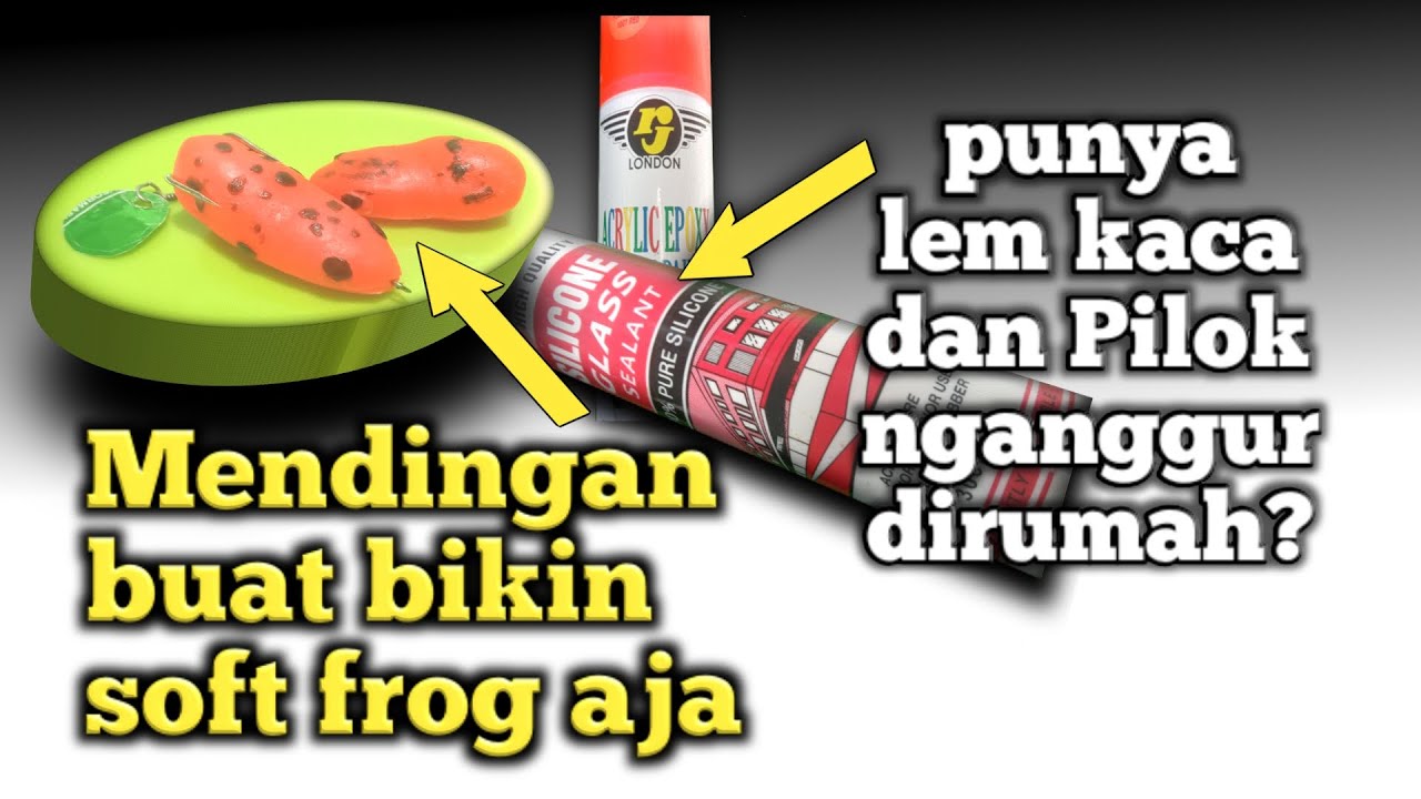 Cara membuat soft frog keren dari lem kaca - silicone glass