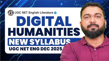 What Is Digital Humanities ? 🔥Concepts,Theories And Books | Latest NEW Syllabus UGC NET English |
