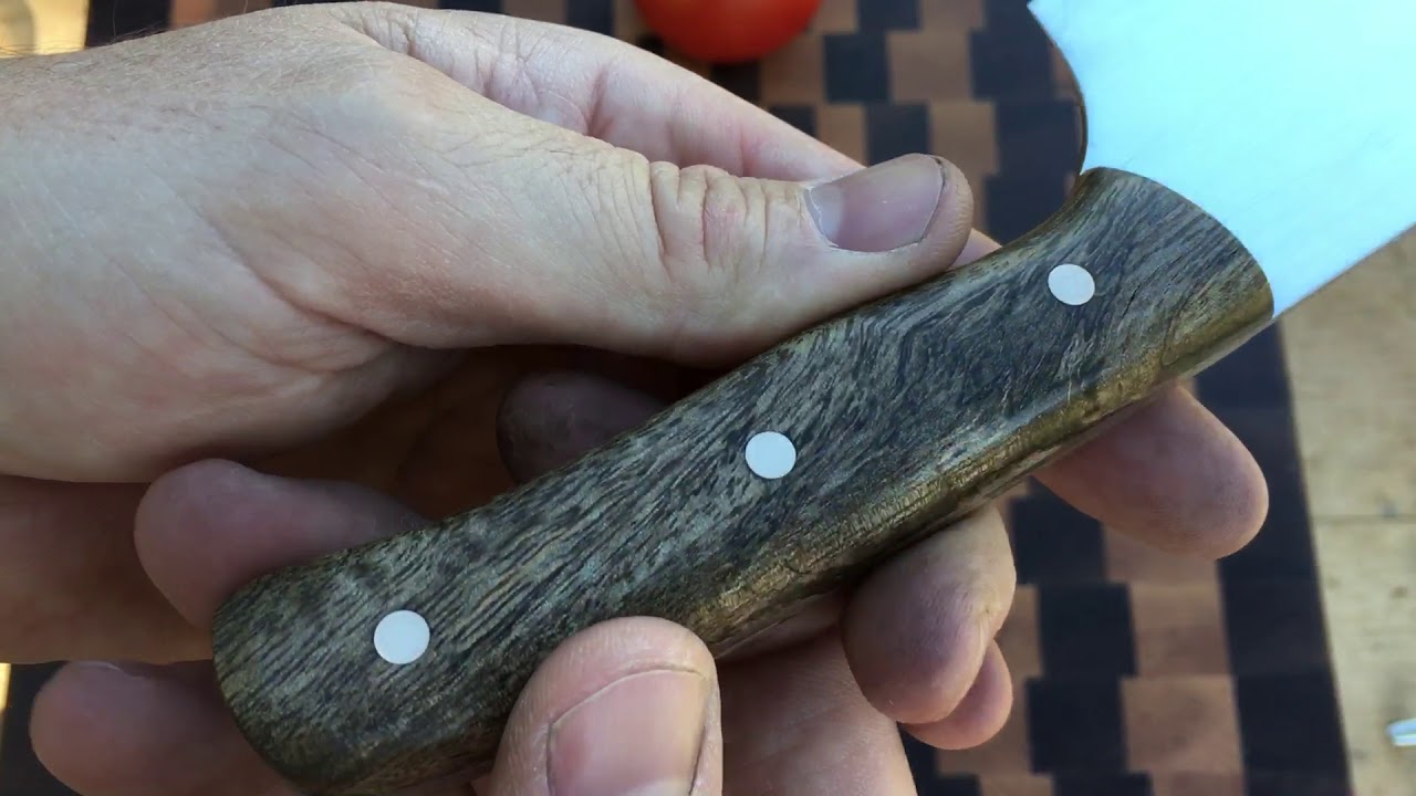 Santoku Style with Right Hand Chisel Grind