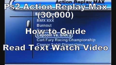 Using the Action Replay Max 30,000 cheat disc on the Ps2 (Ryu Never Gives Up Cheating Special)