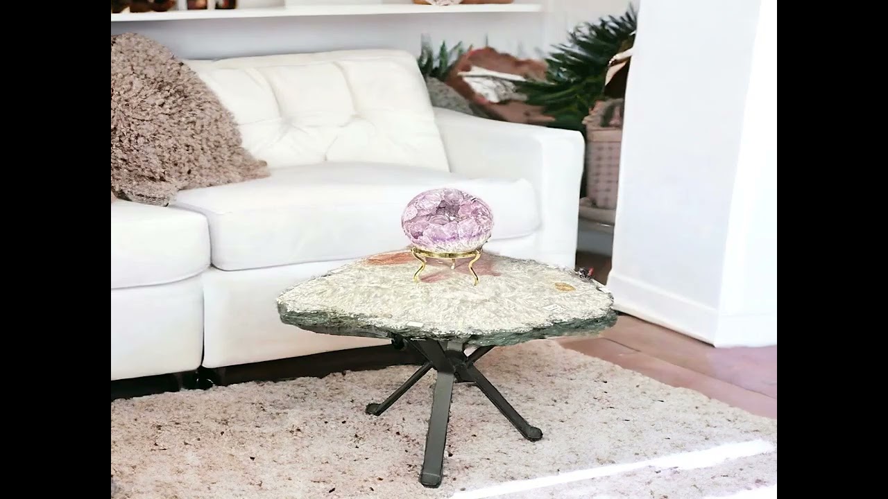 PINK AMETHYST CRYSTAL TABLE | AMAZING ONE OF A KIND