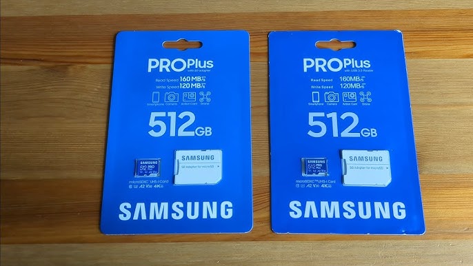 PRO Plus MicroSD Card (2023) + lecteur de carte, 512 Go