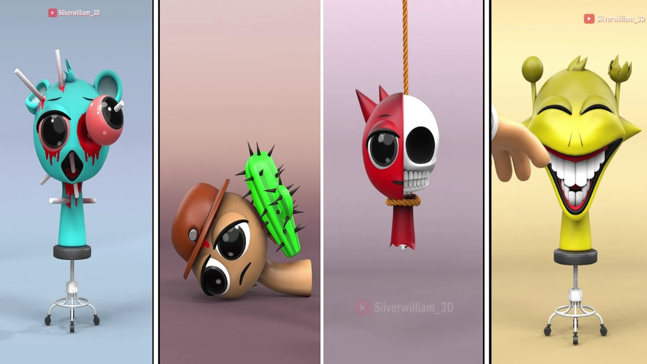 SPRUNKI inredilbox HELP Tiles Hop 4523