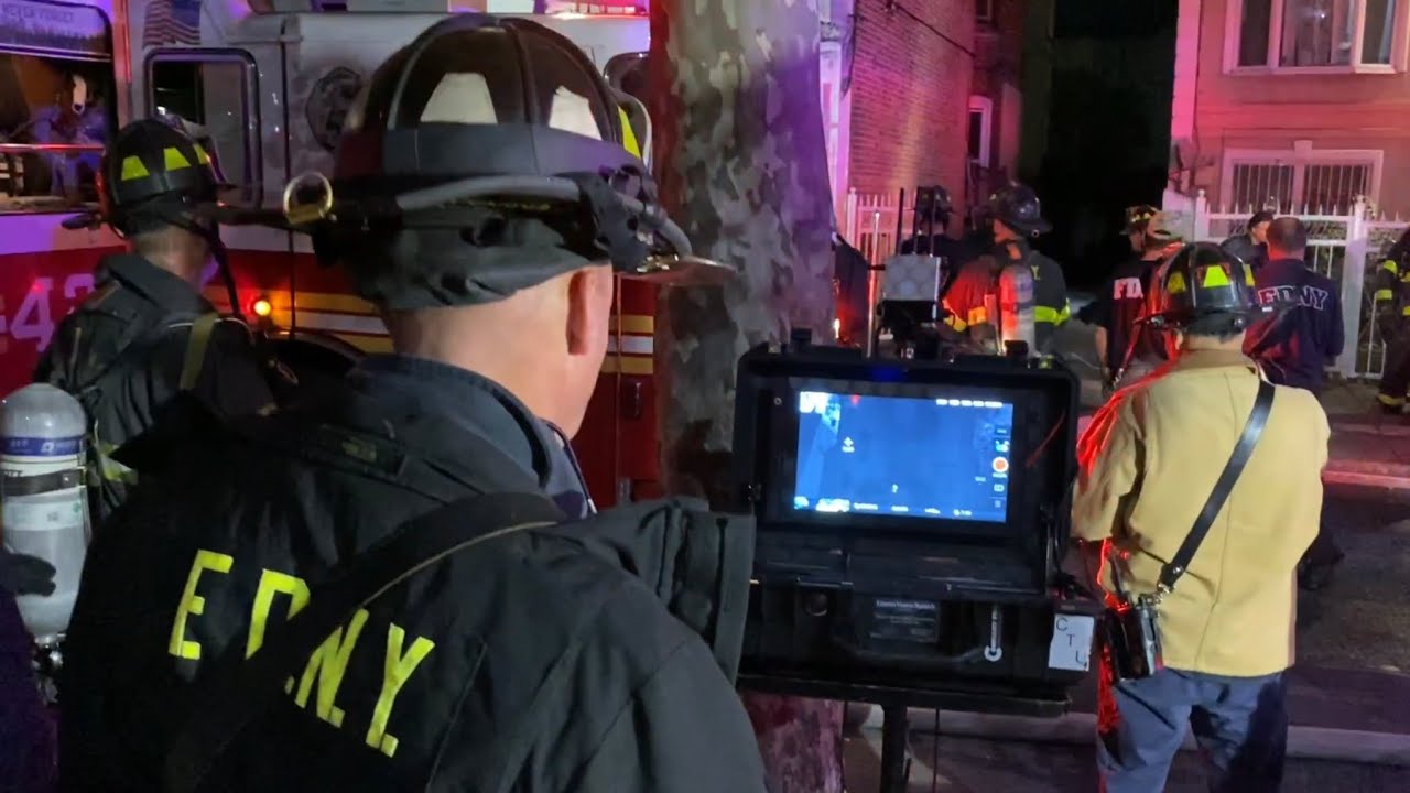 FDNY Bronx 2nd Alarm Box 2265 Fire was on the 4th Floor and Roof - YouTube