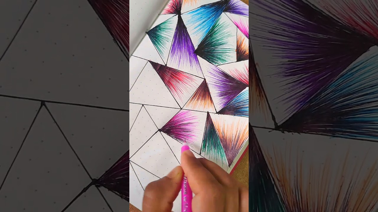 Colorful line art of different colors 😍 