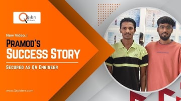 Pramod Kamagouda Placed as QA Engineer | Mechanical to IT | QSpiders BTM Success Story | B.E 2022
