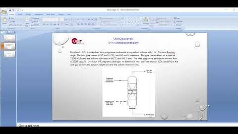 Absorption in HYSYS/UNISIM