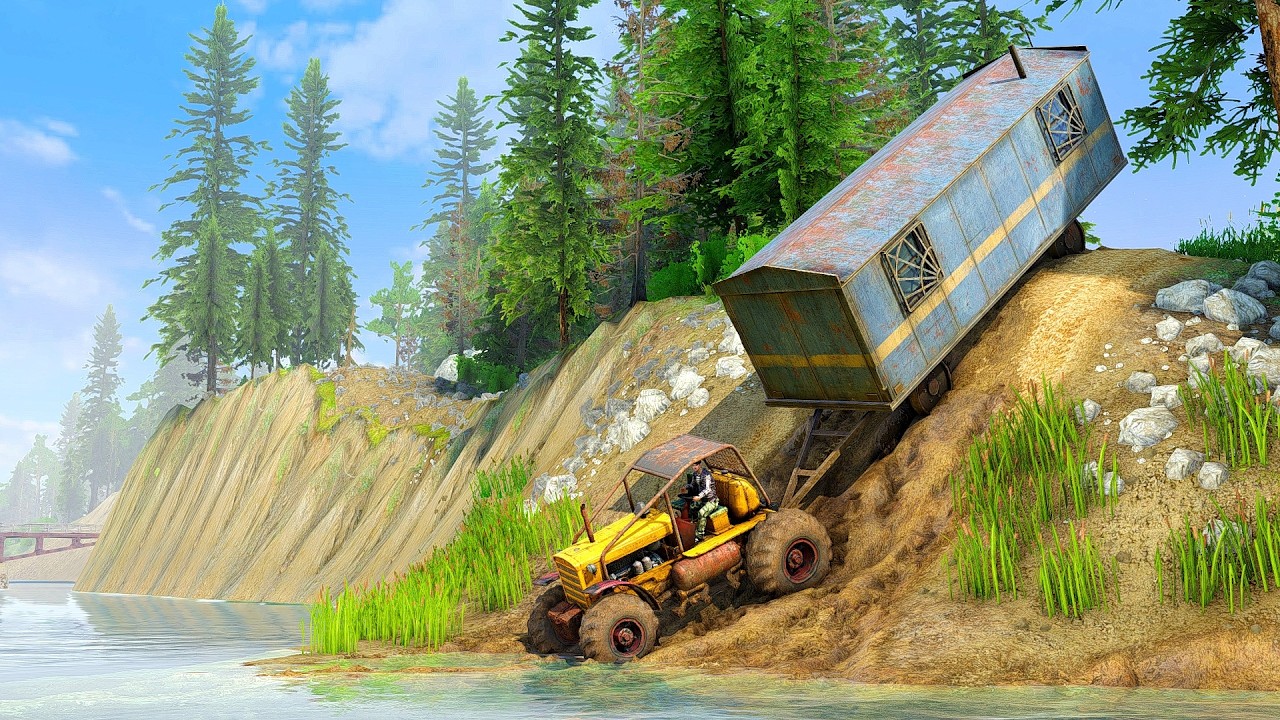 Test Mod Tractor Through DEADLY Cliff
